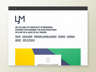 V3.0 Portfolio branding gill sans portfolio qanelas typography web web design