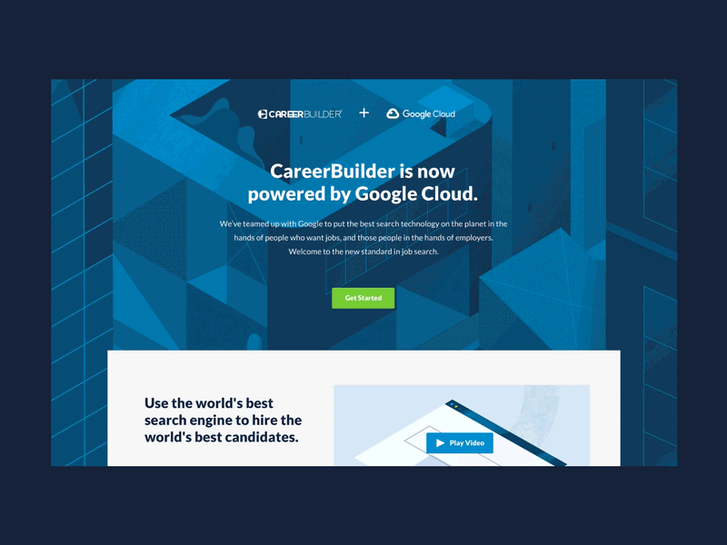 Daily UI 003 animation career daily ui daily ui 003 design landing page typography ui ux website