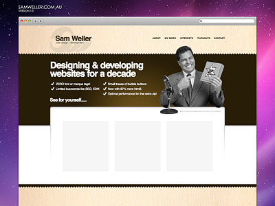 Old site design