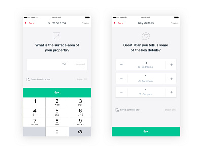 Property Management app design mobile