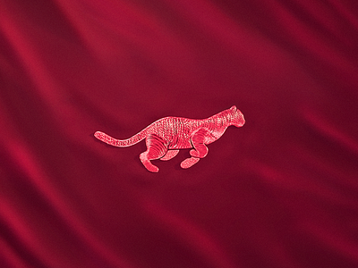Panther Embroidery 3d 3d animation aftereffects animal c4d cinema4d design dynamics embroidery render stitch thread threads vector