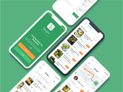 Food Delivery App appl application branding design figma illustration landing page ui user interface uxui