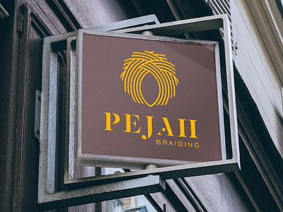 Pejah Braiding Rebranding brand brand signage branding project color logotype color palette color shapes identity logo logo mark