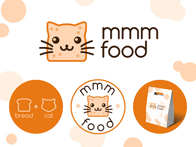 "mmm food" - logo & identity branding design graphic design illustration logo meme vector