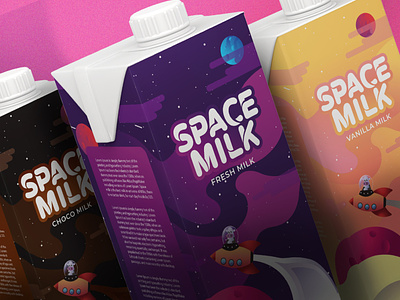 Space Milk | Packaging design