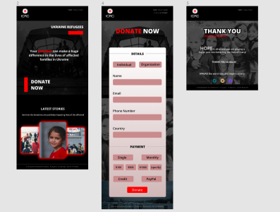 Donation Page for Ukraine Refugees branding ui ui design ux ux design web design