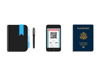 Goodbye, USA! boarding europe journal pass passport phone travel usa