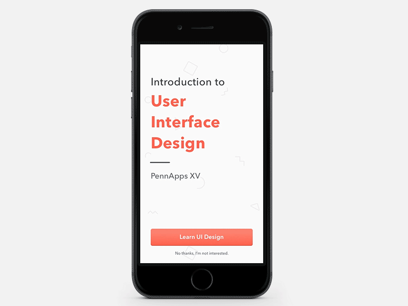 Welcome Animation animation flat inspiration mobile principle prototype ui