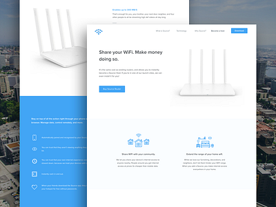 Sales Page clean landing minimalism page router sales wifi