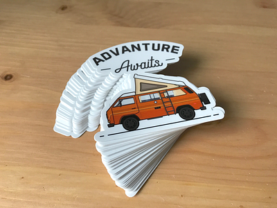 Advanture Awaits Stickers