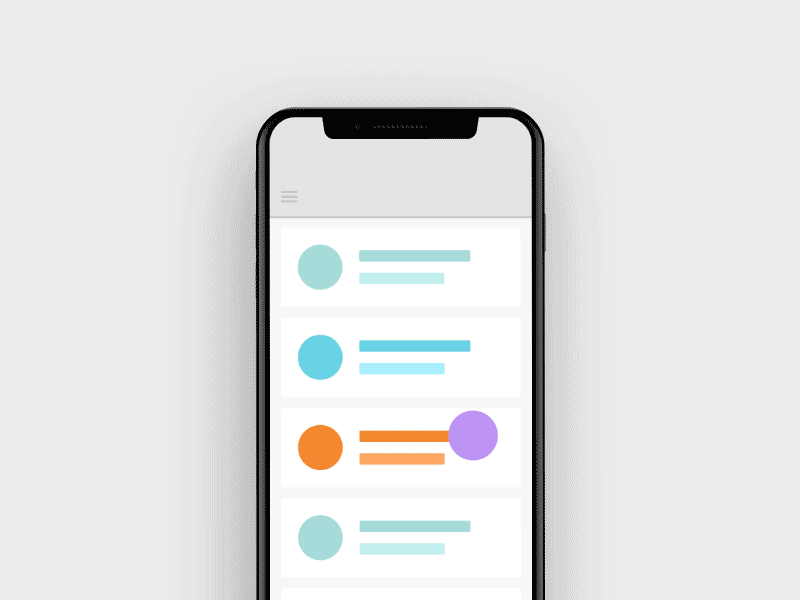 Pull down to refresh animation colors iphonex loading mobile refresh ui