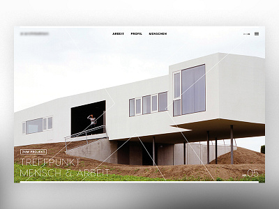Architecture Webdesign big image corporate fullscreen webdesign