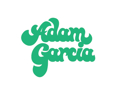 Adam Garcia 70s disco hand drawn lettering nike portland pressure retro script type typography
