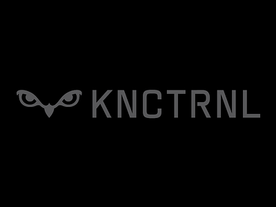 KNCTRNL branding icon logomark logotype management music owl wordmark