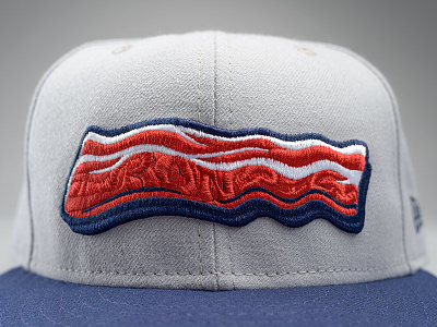 Lehigh Valley - Bacon Alternate Hat apparel bacon baseball branding design embroidery food sports