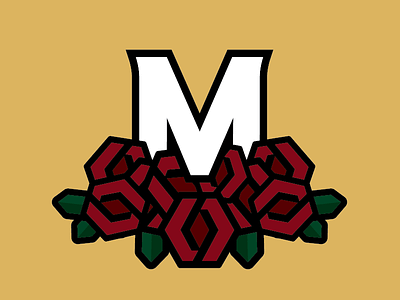 "My Rose" illustration rose typography