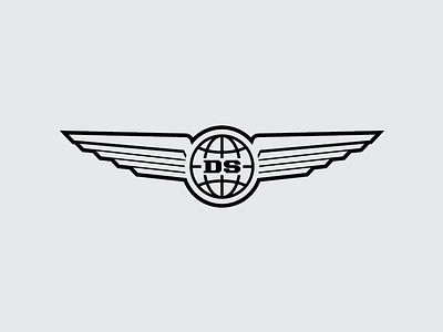 Deadstock Worldwide apparel embroidery globe icon logo wings world