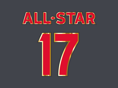 NBA All-Star Game Typography