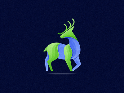 Deer Color logo app branding design gradient graphic design illustration logo ui ux vector