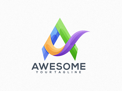 Awesome Color logo app branding color design gradient graphic design illustration logo ui ux vector