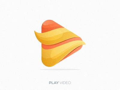 Play Video logo app branding color design gradient graphic design illustration logo play triangel ui ux vector video