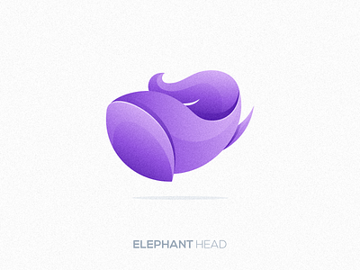Elephant Head logo concept app branding design gradient graphic design illustration logo ui ux vector