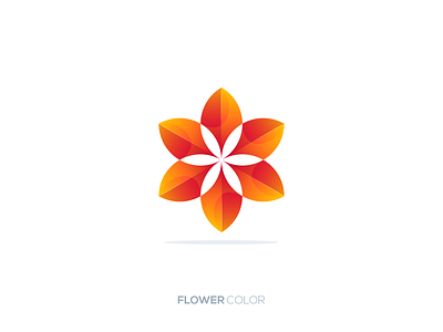 Flower Color logo app branding color design gradient graphic design illustration logo ui ux vector