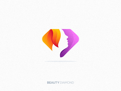 Beauty Diamond logo app branding color design gradient graphic design illustration logo ui ux vector
