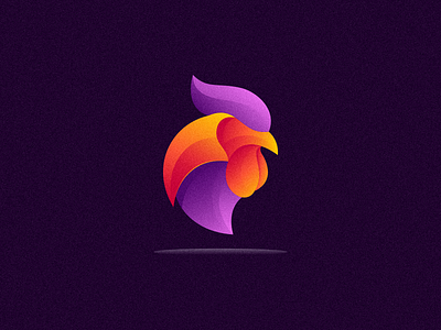 Chicken Head Logo app branding chicken head color design gradient graphic design illustration logo ui ux vector