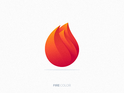 Fire Color Logo app branding color design fire gradient graphic design illustration logo ui ux vector