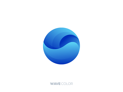 Wave Color Logo Concept world