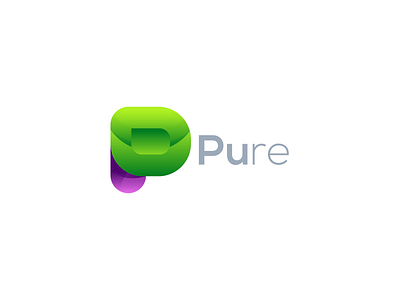 Pure Logo Concept app branding color design gradient graphic design illustration logo pure ui ux vector