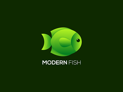 Fish Logo Concept branding color design fish gradient graphic design illustration logo typography ui ux vector