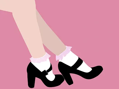 Cute socks and shoes cute fashion design digital illustration fashion design femi flat france graphic design illustration lolitacore ultra feminine vector