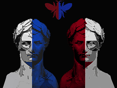 Pop Napoléon ❤ design digital illustration flat france graphic design illustration logo napoléon pop art vector