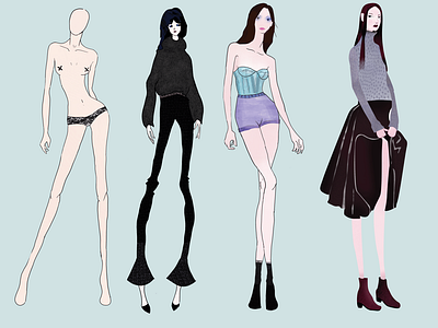 Fashion poses & concept art