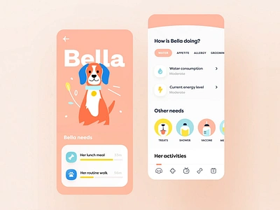 NotePet - Pet Tracking UI 3d animal animation app card character design dog home icon illustration landing pet ui ux web website