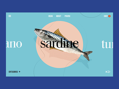 Premium Fish Market - Niche eCommerce app clean design ecommerce fish home landing page seafood ui ui design uiux ux web website