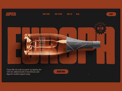 Jupiter Wine Website clean dark design ecommerce landing logo mode page parallax scroll ui ux web website wine