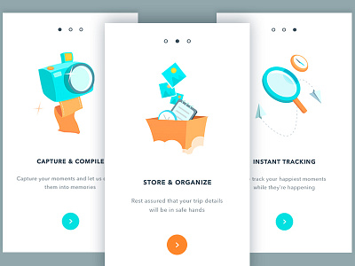 Onboarding Screen app clean design illustration onboarding screen travel ui ux white