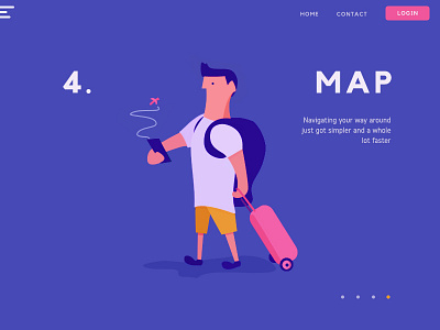 Travel App Website app design illustrations onboarding screen travel ui ux web