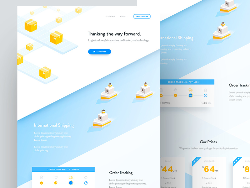 Logistics Landing Page