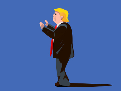 Character Illustration Series - Trump character design flat graphic illustration illustrations malaysia sketch vector web