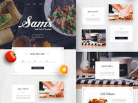 Sam's Restaurant Landing Page