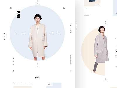 Böll Fashion E-commerce Website app clean design ecommerce landing minimalist page ui ux web website