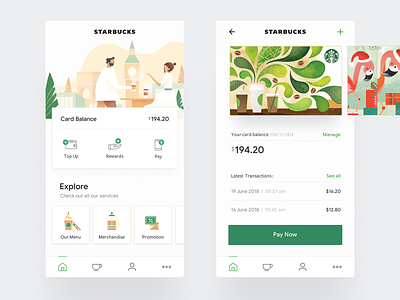 Starbucks - Mobile App UI/UX