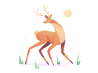 Deer art deer design drawing illustration iphoneart