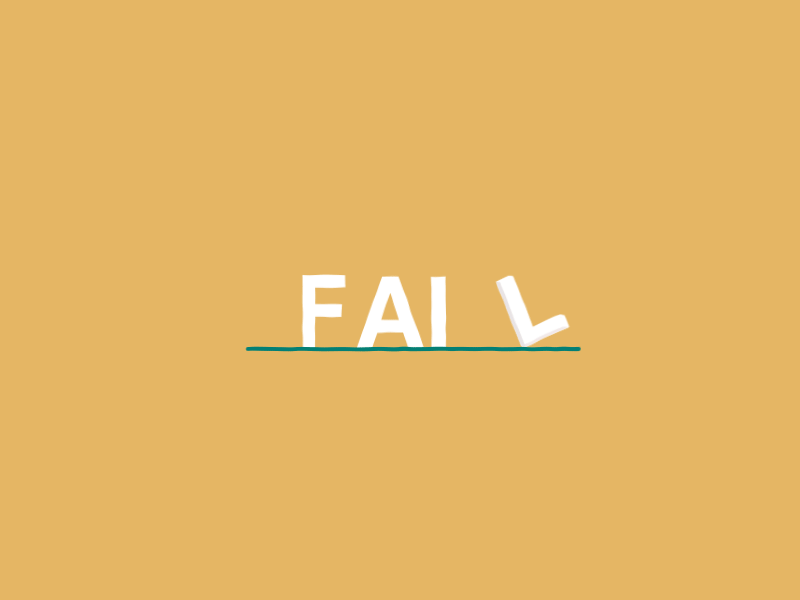 Fail aftereffect animation fail failure flat motion design