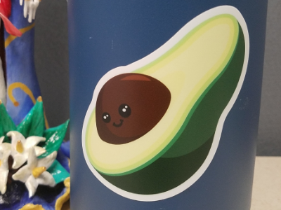 Avocado Sticker avocado design graphic illustrator sticker vector