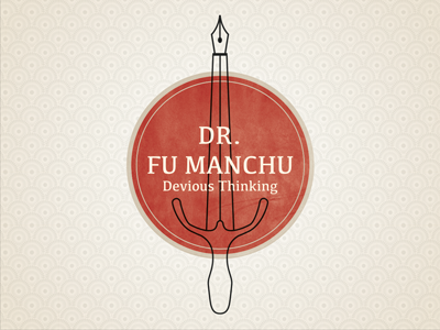 Logo Dr. Fu Manchu blade dagger drfumanchu logo pen planner